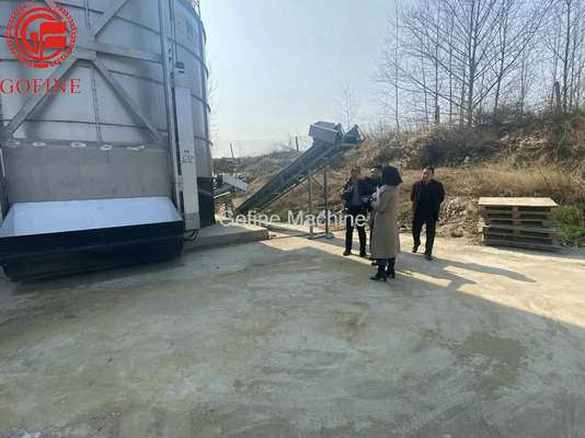 끌 수 있는 수직 유기질 비료 발효 탱크 가금 비료 연기